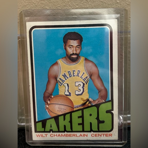 Other - 1972-73 Wilt Chamberlain LA Lakers Basketball Card Vintage Rare